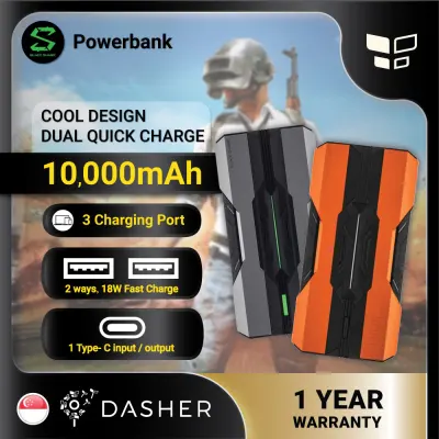 [Ready Stock] Black Shark 10000mAh Power Bank 18W Quick Charge PowerBank BPB01