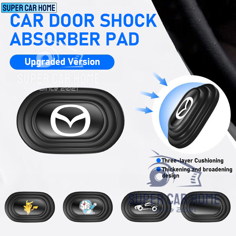 SCH Thickening Mazda Car Door Anti-collision Silicone Pad Anti-shock Closing Door Stickers Soundproof Buffer Gasket For Mazda 3 Mazda 2 Mazda 6 Mazda 5 CX5 CX3 CX9 ราคา 143 บาท*ส่งฟรี