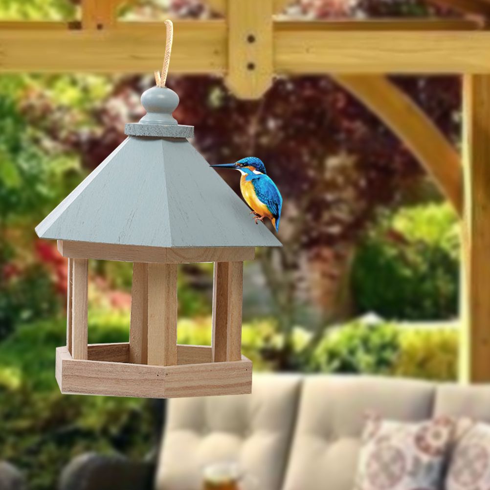 Skyjs LỒNG CHIM treo cho vẹt sóc chim bồ câu Nhà chim dụng cụ nạp thức ăn cho chim trang trí sân vườn