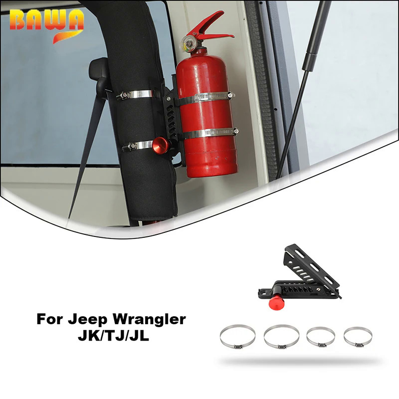 Bawa Có Thể Điều Chỉnh Bình Chữa Cháy Núi Cho Ford Bronco Cho Jeep Wrangler TJ JK JL 1996-2022 Xách Tay Nội Thất Xe Hơi Phụ Kiện