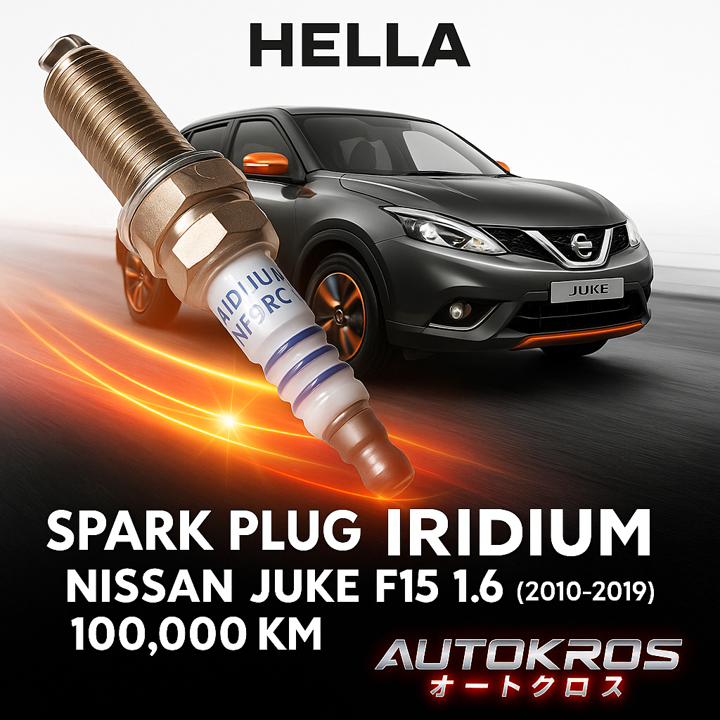 หัวเทียน IRIDIUM Hella INF9RC-11P Nissan Juke F15 1.6 (2010-2019) ชุด 4 หัว แท้ 100,000 กม ราคา 1,540 บาท*ส่งฟรี