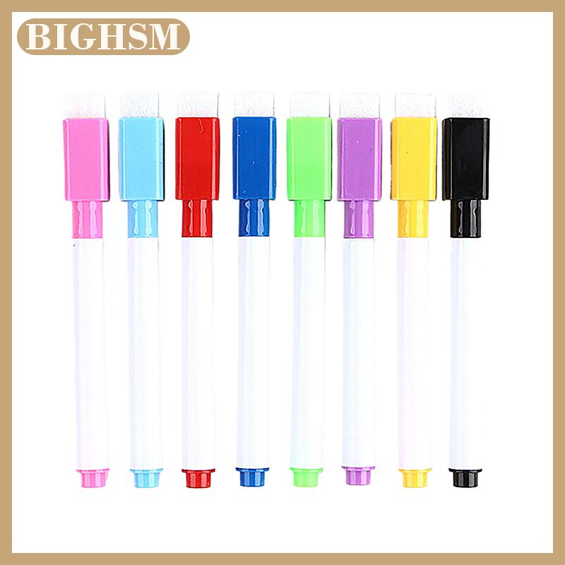 BIGHSM 8pcs đầy màu sắc bảng trắng từ khô xóa Bút Đánh Dấu công suất cao xóa được bảng trắng Bút đánh dấu văn phòng đồ dùng học tập