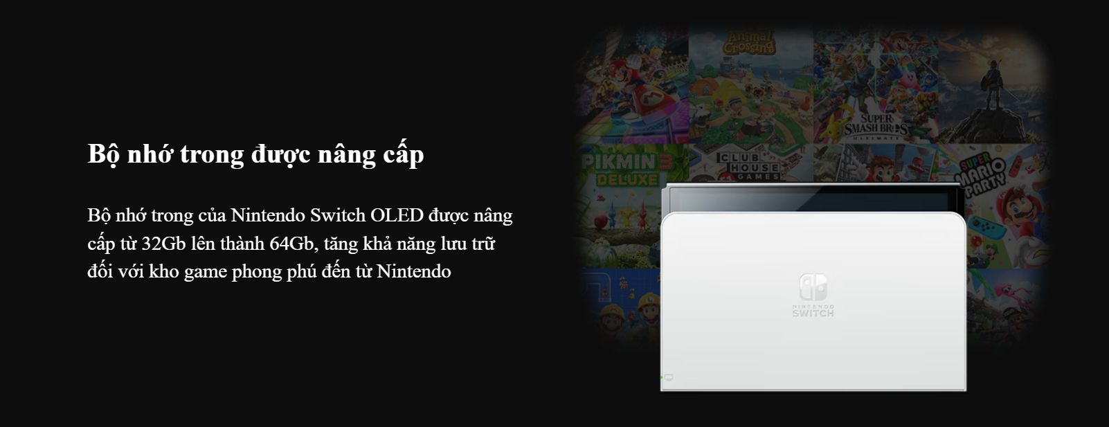 Máy chơi game Nintendo Switch OLED White (Trắng ) 4