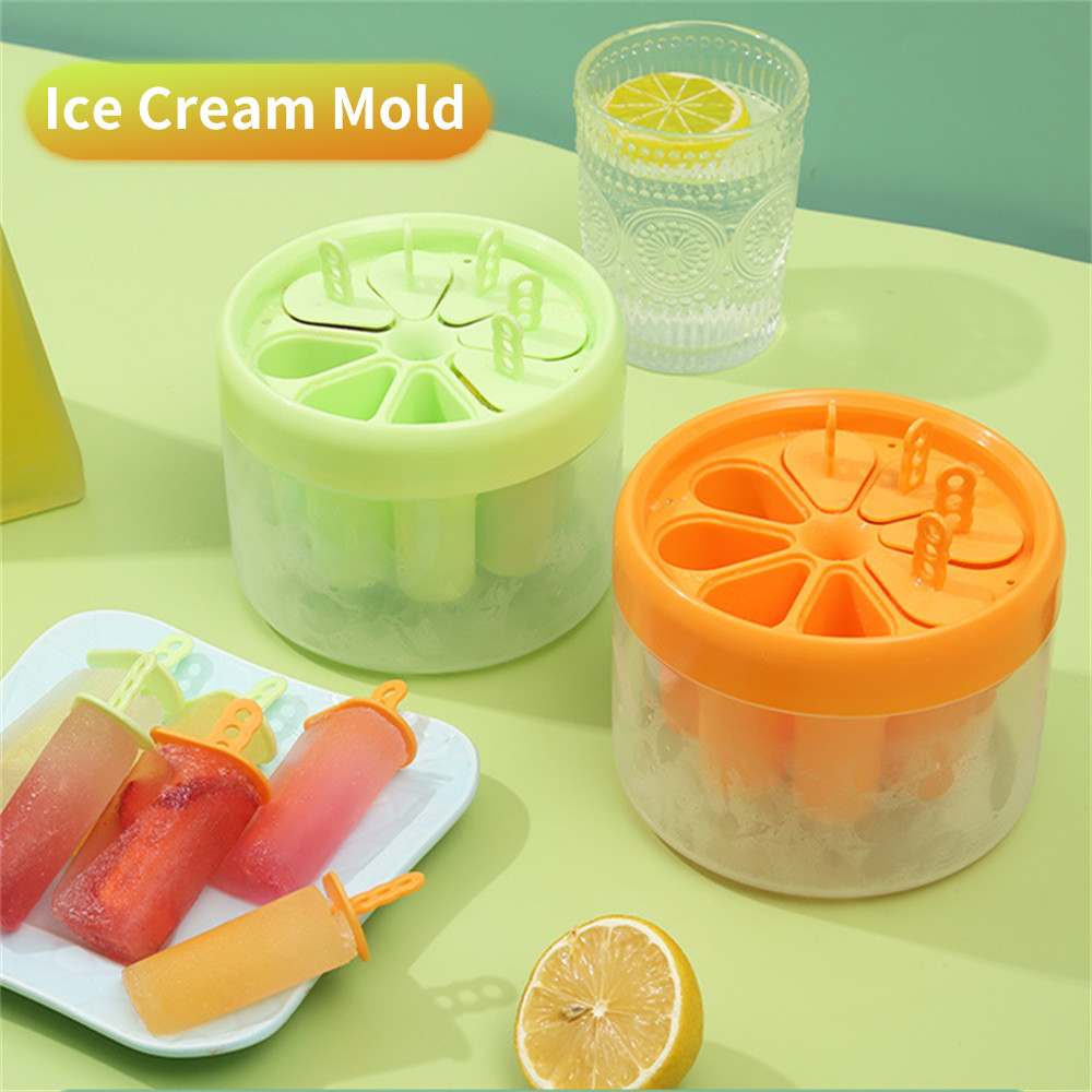 Hourser đá viên molder hộp kem que Máy làm kem DIY Homemade trái cây sữa chua khay đá