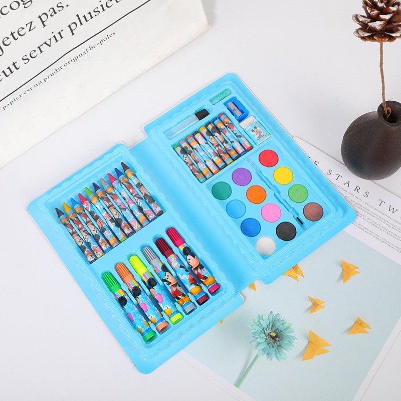 42/86Pcs Kids Coloring Set Painting Water Color Crayon Drawing Sets Art Set Children Painting Tools For Boys Girls Birthday Gifts