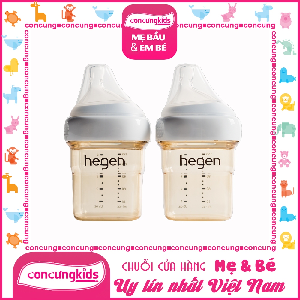 [CHÍNH HÃNG] Bình sữa Hegen PPSU 150ml - 240ml-330ml. FULL BOX.