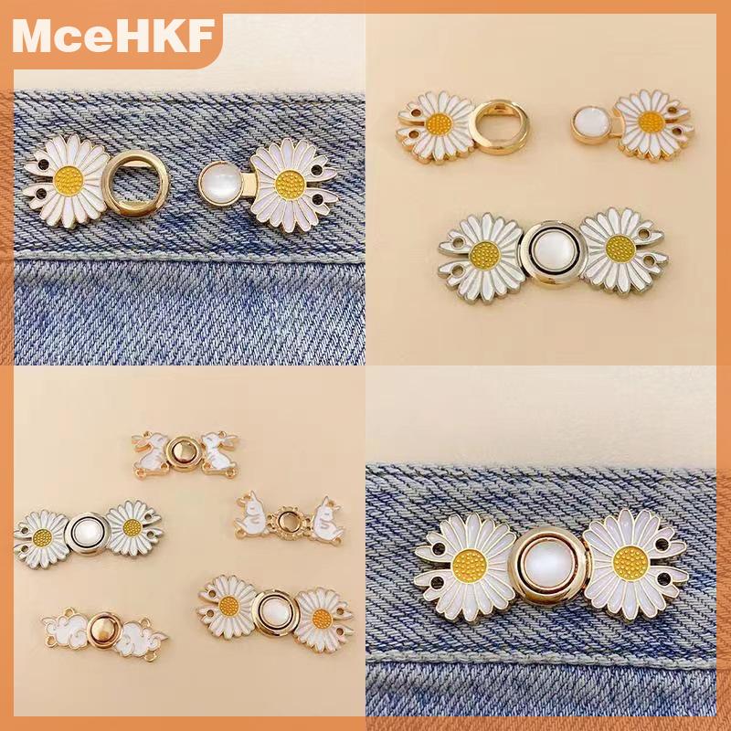 ❤❤❤Hot Sale MceHKF Có thể tháo rời eo thắt chặt khóa vô hình Snap Nút Trâm đồ trang sức quần jean quần quần eo khóa dây thắt lưng điều chỉnh công cụ