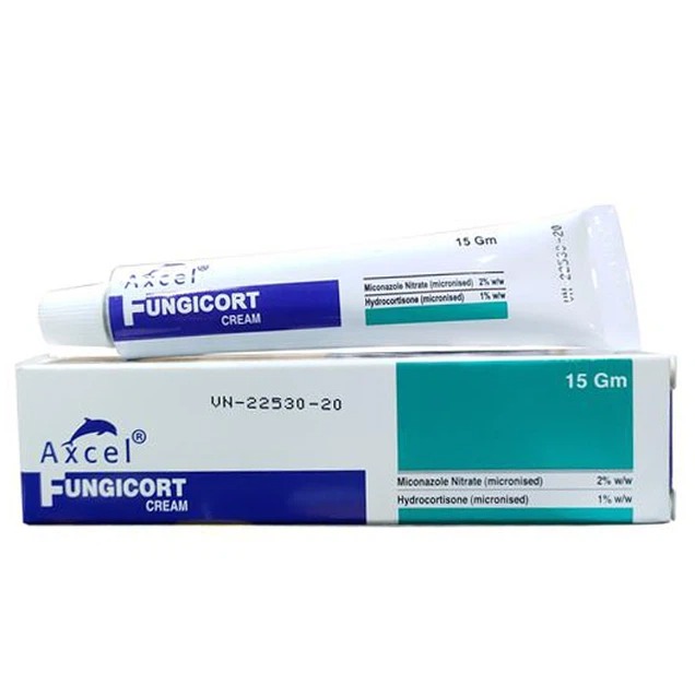 Axcel Fungicort cream hộp 1 tuýp 15g Kotra Pharma nhập khẩu chính hãng