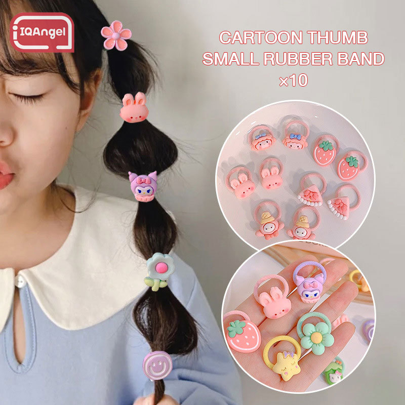 IQANGEL Children s Hair Tie Cartoon Sanrio Strawberry Heart Flower