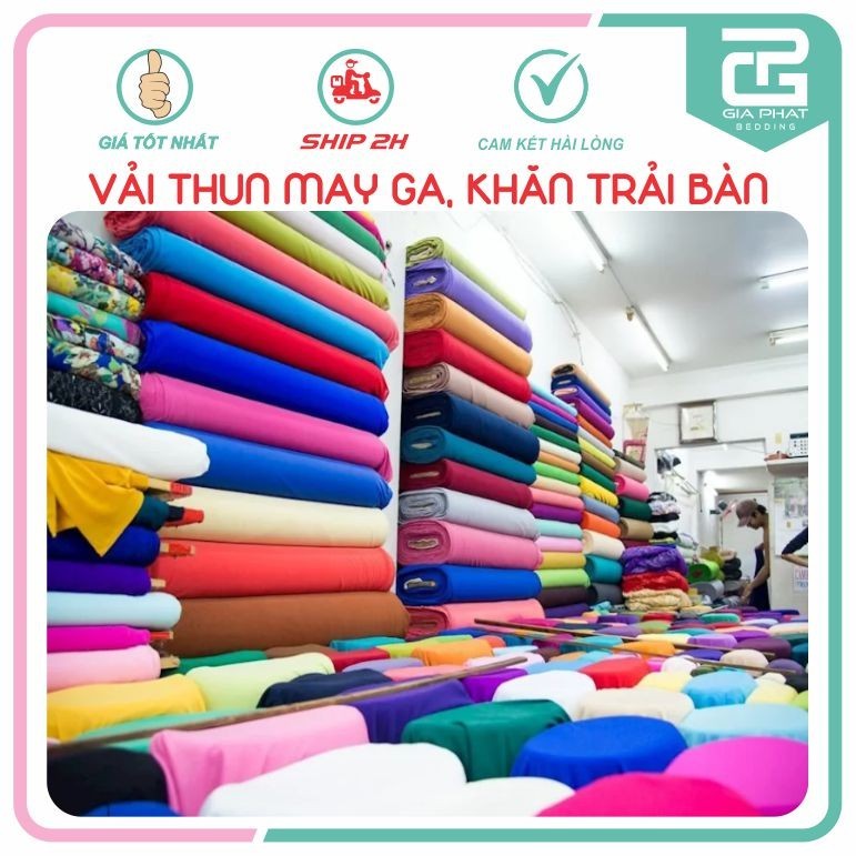 Vải Thun lạnh Hàn Quốc trơn 1 màu may drap, ga và vỏ gối, khăn trải bàn, khổ vải 1m6 x 1m tới.