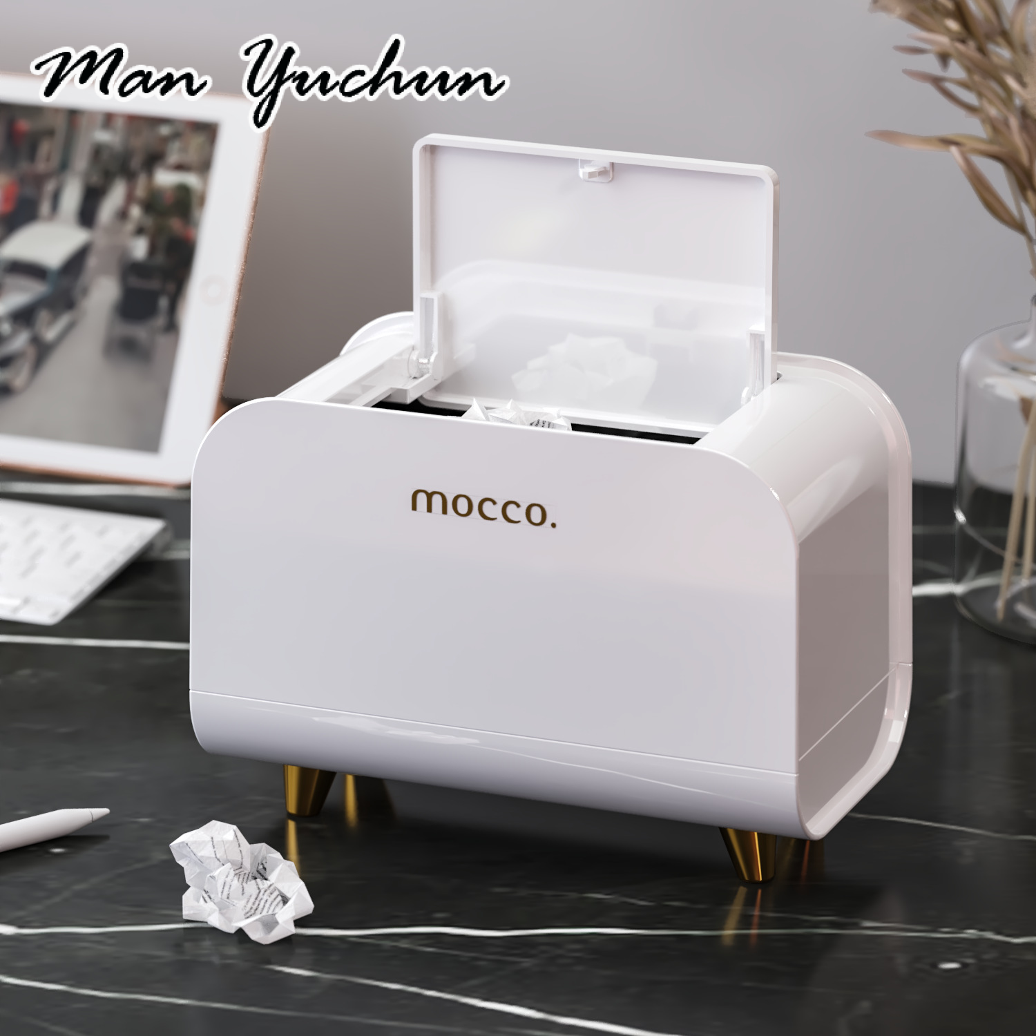 MANYUCHUN ถังขยะถังขยะถังขยะความจุถังขยะ แฟชั่น พกพาง่าย คนส่วนใหญ่ชอบ ใช้งานได้ X9DJ00U 49Z241205 ราคา 199 บาท*ส่งฟรี