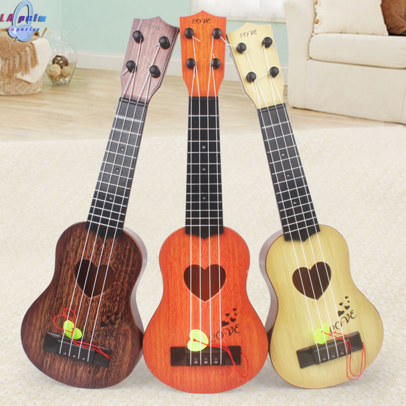 Mini Ukulele Toys For Kids Simulation 4 Strings Guitar Music Instrument