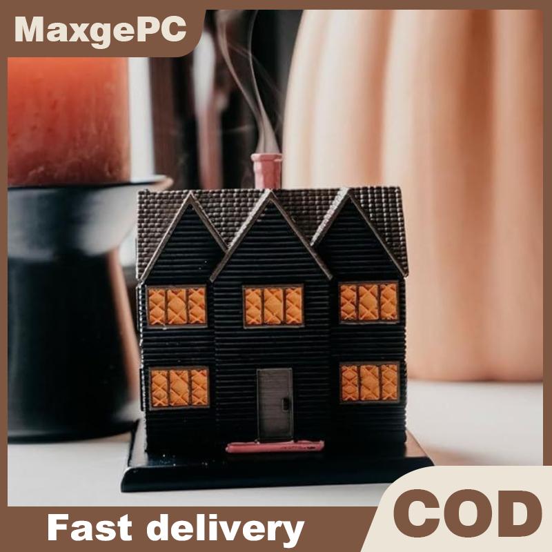 MaxgePC กระถางธูปหอมแม่มดสีดำสำหรับใช้ในบ้านเครื่องหอมรูปทรงบ้านทำจากเรซินตะเกียงทรงกรวยแบบชนบท ราคา 203 บาท*ส่งฟรี