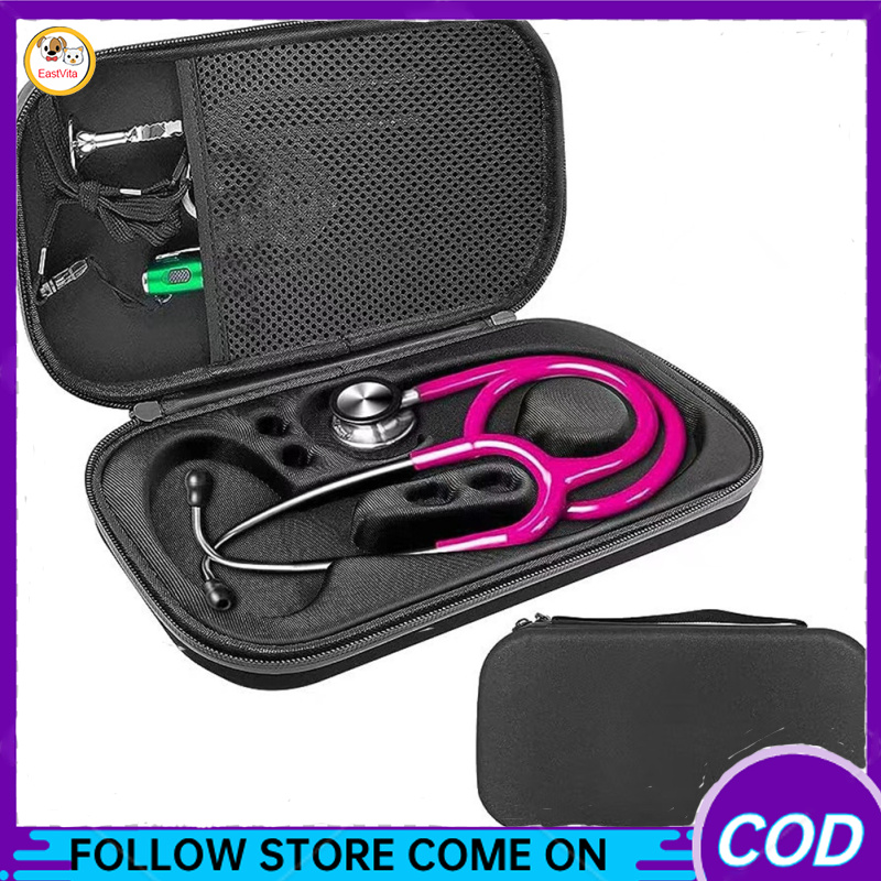 Stethoscope Case, Stethoscope Nurse Accessories With Double Zipper Design, Handle, Hand Sanitizer, Mesh Pocket, Storage Bag For Family, Friends