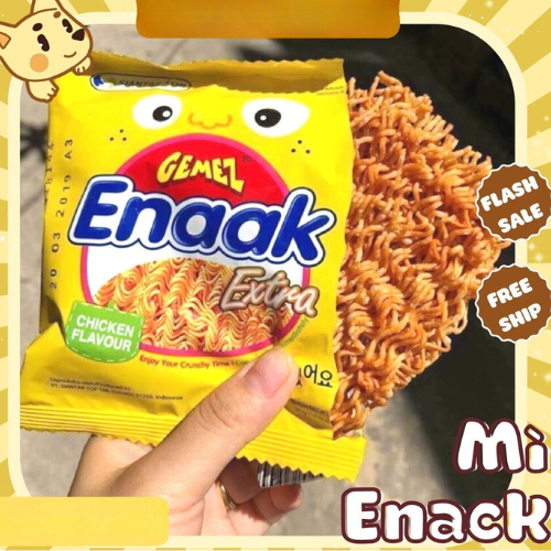 Snack Mì Enaak Indonesia, Mì Trẻ Em Ăn Liền Vị Gà Truyền Thống 30G