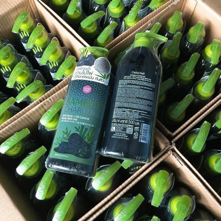 Gel tắm than tre bamboo charcoal 500ml