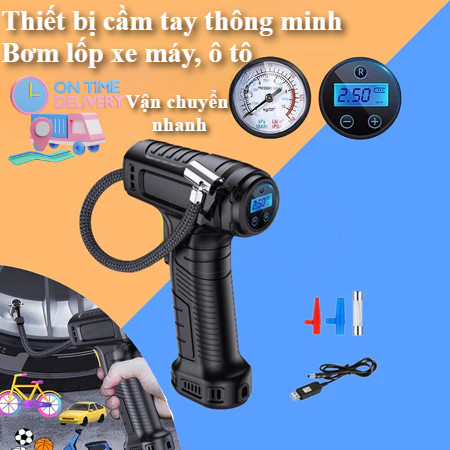 [Ưu Đãi Khuyến Mãi] Bơm lốp ô tô, bơm ô tô, xe máy, xe đạp BL01, tự động ngắt khi đầy