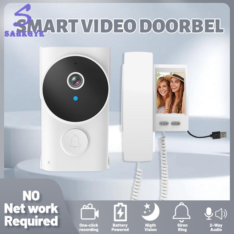 greatbuy666-Wireless Baby Monitor 3.5-Inch IPS Screen with Integrated Camera Night Vision 2-Way Audio IP44 Waterproof Design for Home ราคา 2,703 บาท*ส่งฟรี
