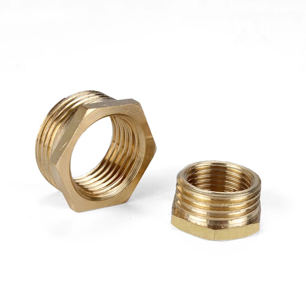 1/8 "1/4" 3/8 "1/2" 3/4 "BSP đầu nối khớp nối adapter vòi đồng phù hợp Hex ỐNg Lót giảm tốc M/F Đầu đực thành đầu cái thay đổi