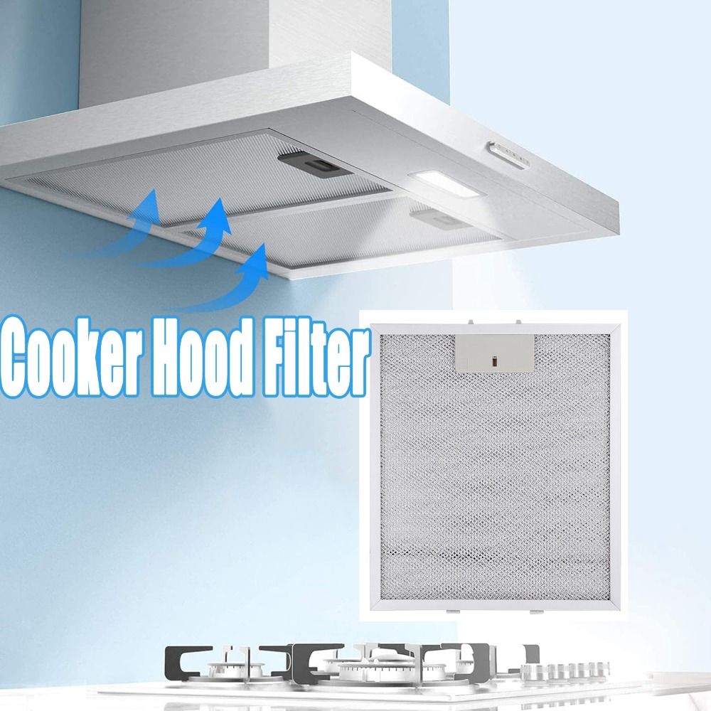 PWD0442 Lưới nhôm Lưới lọc nắp nồi Chống dầu Thông gió Bộ lọc bụi mui xe Bền Bạc Bộ lọc dầu mỡ Nhà bếp