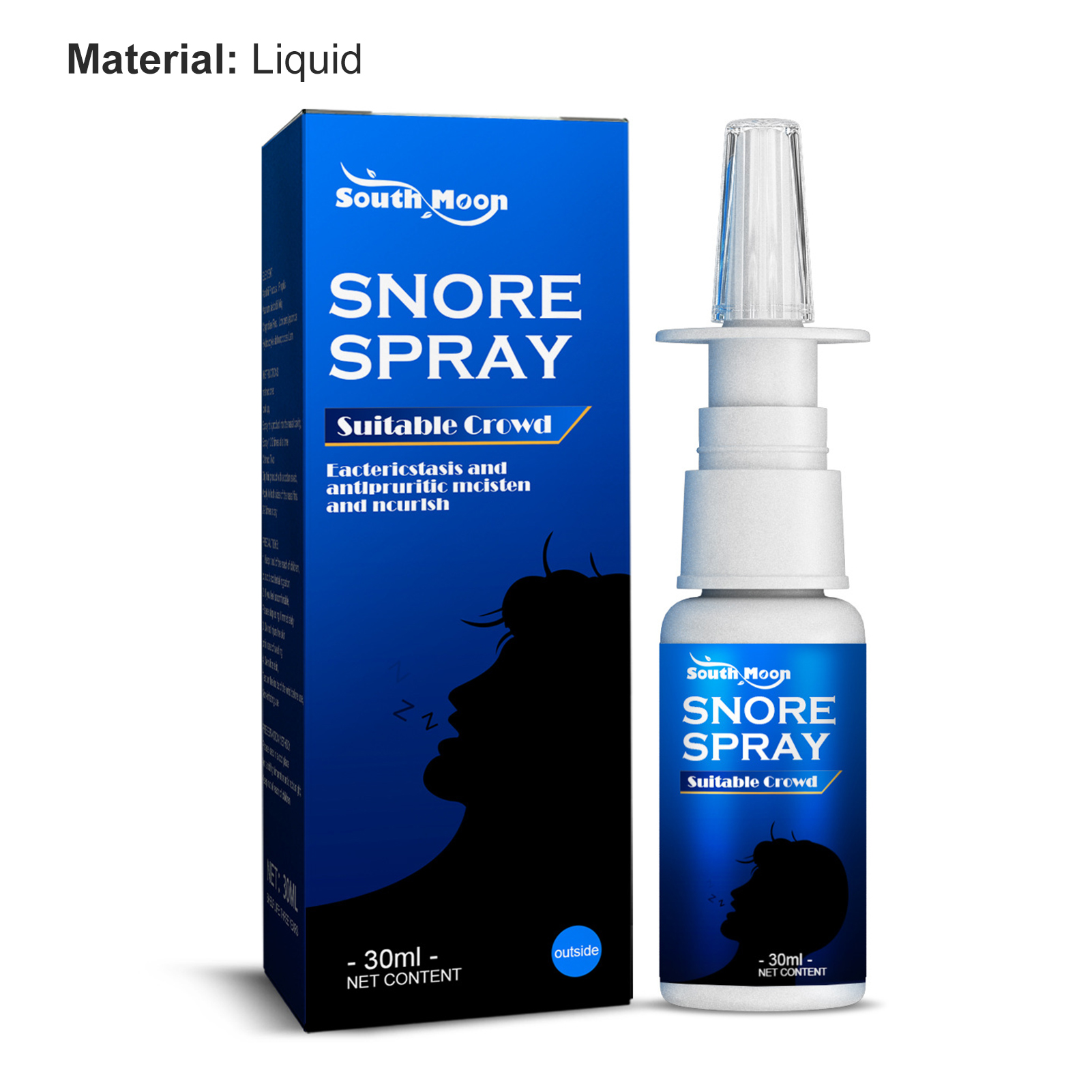 Snore Stopper Spray Herbal Ingredient Relieve Colds Anti Snoring Spray