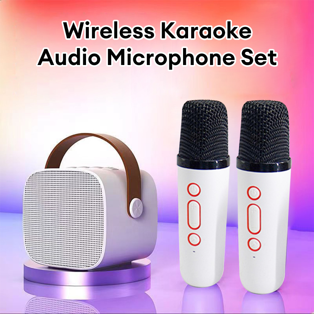 【Discount】 Minialtavoz Inalámbrico Con Micrófono Altavoz Pequeño Con Bluetooth Para Karaoke Audio Portátil Para Exteriores Novedad De 2023