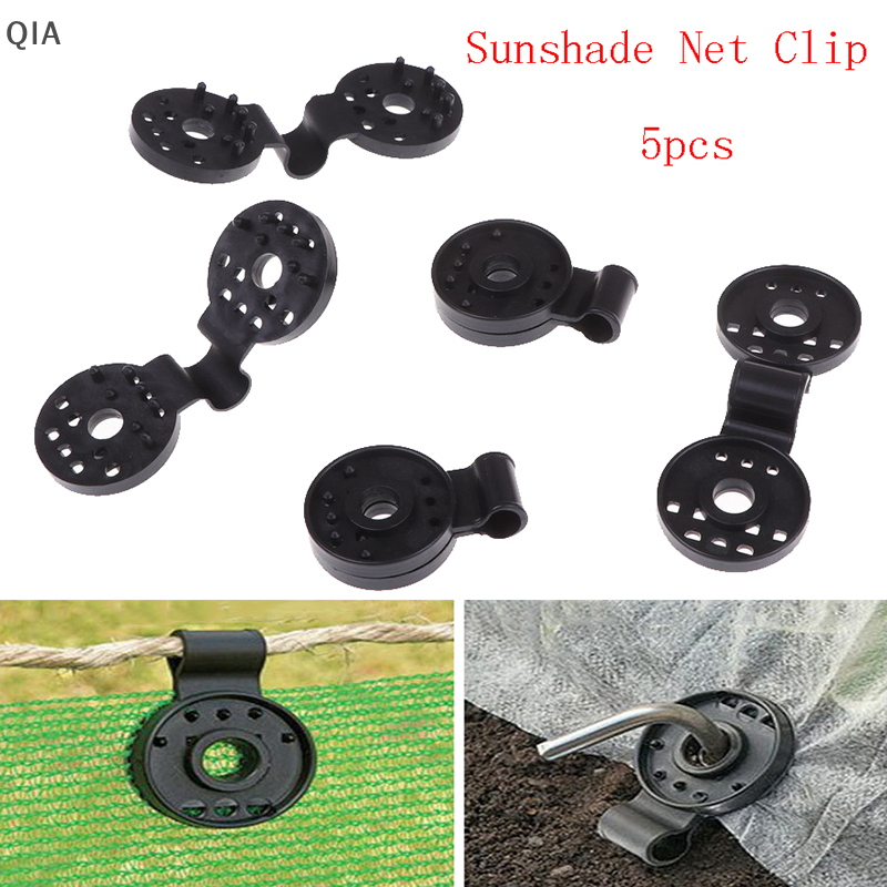QIA 5 cái kẹp phim nhà kính kẹp lưới che Sâu Bọ Kẹp treo Tấm bạt che màn hình riêng tư