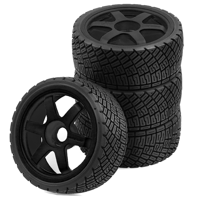 【dsgh mall】-RC Car Upgrade Hub Tire 17mm Kit for WRC1/7/8 Car KM C3 RC Car Accessories - 1