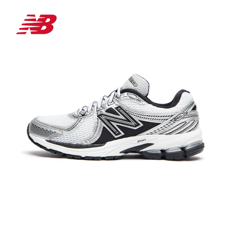 original New BalanceNEW BALANCE Women's Shoes NB860 Series Retro Men's Shoes Black Samurai Torre Shoes Sports Running Shoes ML860XD - 2