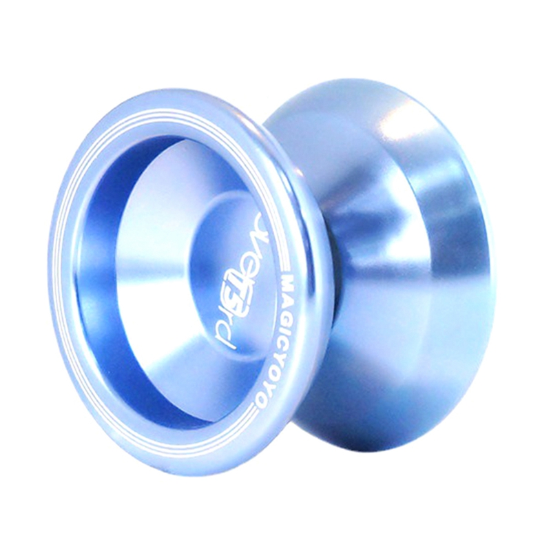 T5 Alloy Aluminum Ring High Precision Bearing Yoyo for Beginners Aluminum Alloy Yoyo Toy Long Spin Easy to Use Blue