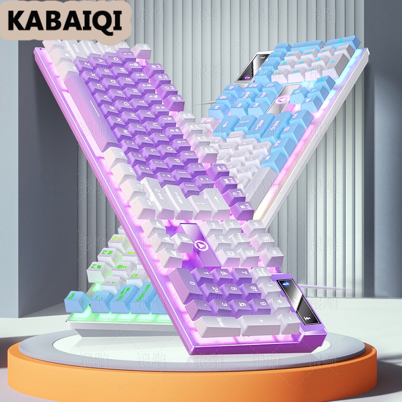 KABAIQI Bàn Phím Cơ K500 Có Dây Màu Sắc Độc Đáo Chất Lượng Cao