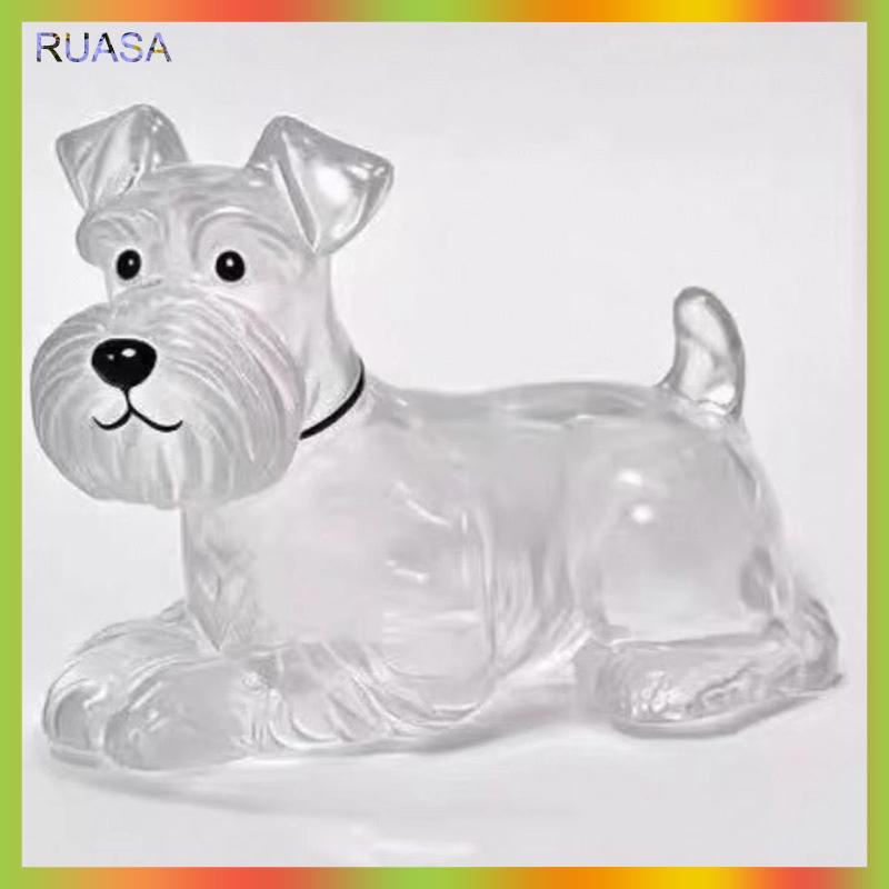RUASA Rõ ràng Puppy tóc tưởng niệm lưu niệm viên nang pet của chó lông container tự làm mặt dây chuyền Keychain trang trí vật nuôi những người yêu thích nhà hiển thị Quà Tặng - 7
