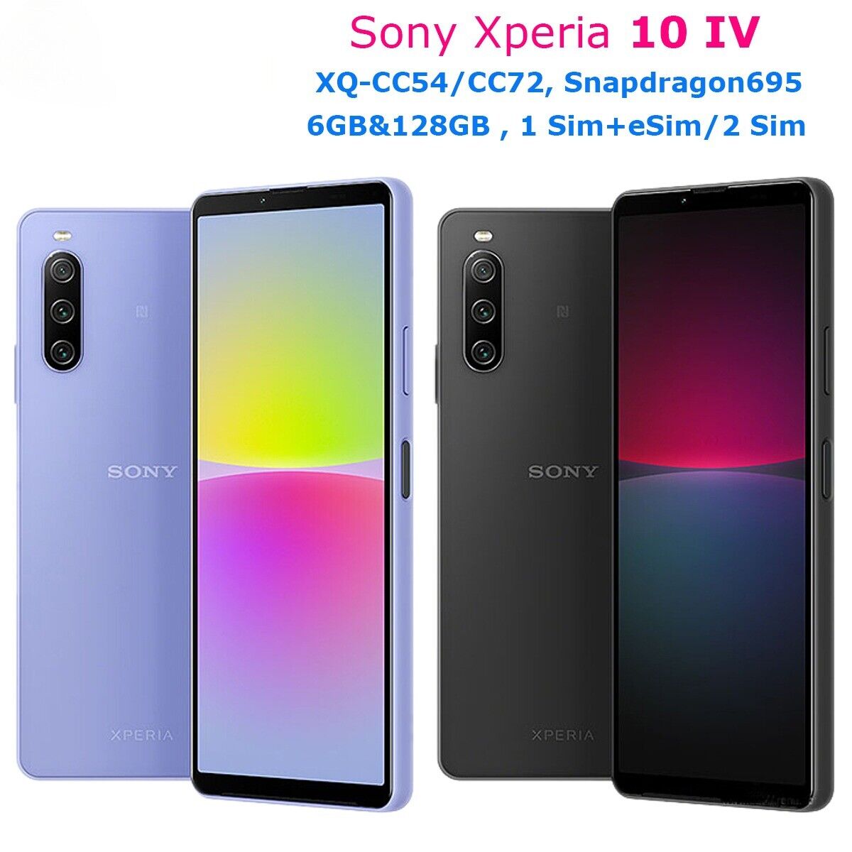 Sony Xperia 10 IV 5G XQ-CC54/CC72 128GB Original Mobile phone 6.0 Snapdragon 695 ราคา 6,459 บาท*ส่งฟรี