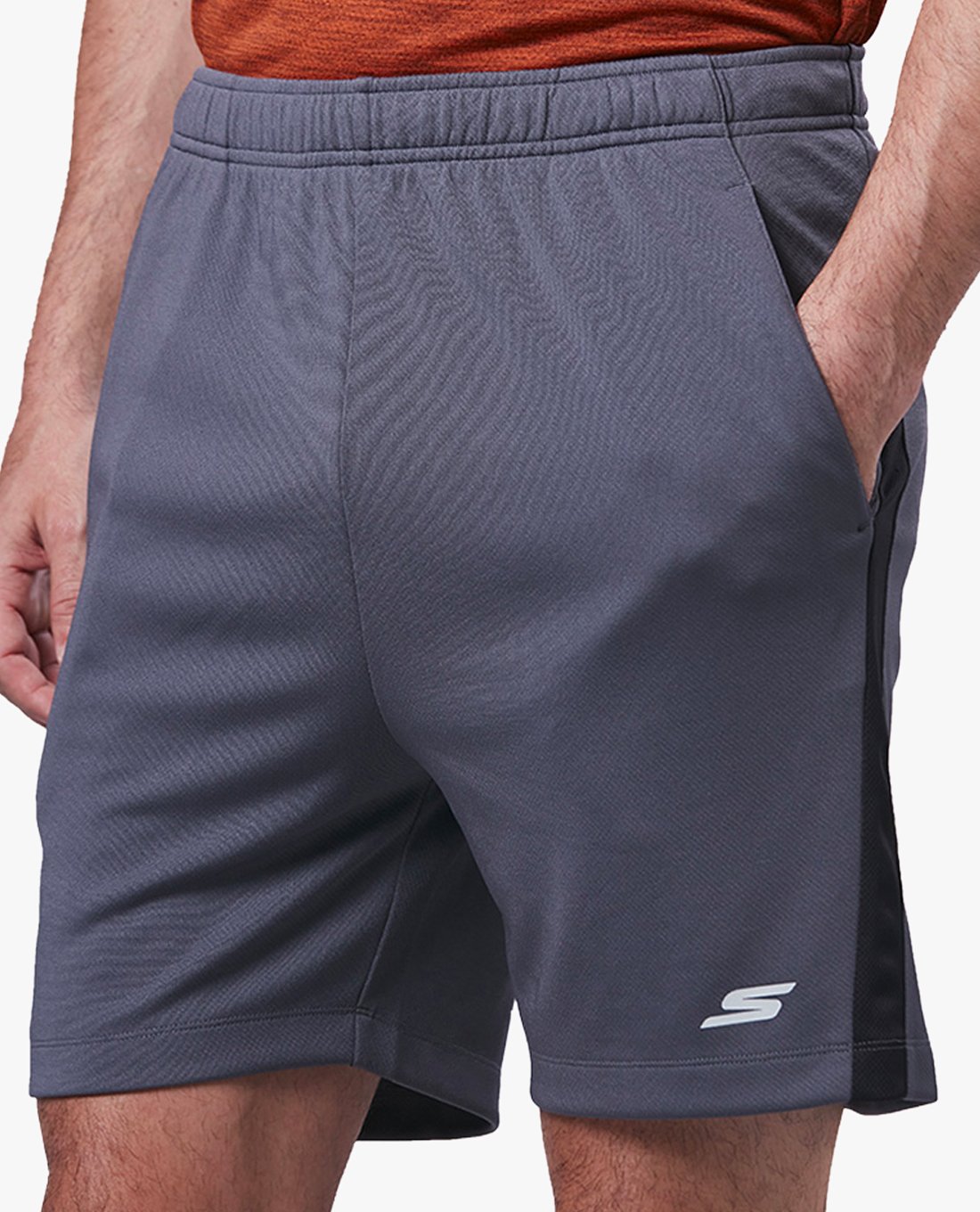 SKECHERS - Quần short tập luyện nam lưng thun thời trang SP22Q1M005-0037