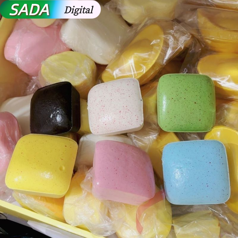 SADA Soft Squishy Cube Stress Relief Toy for Adults and Teens - Slow Rebound PU Material with Fun Texture ราคา 28 บาท*ส่งฟรี