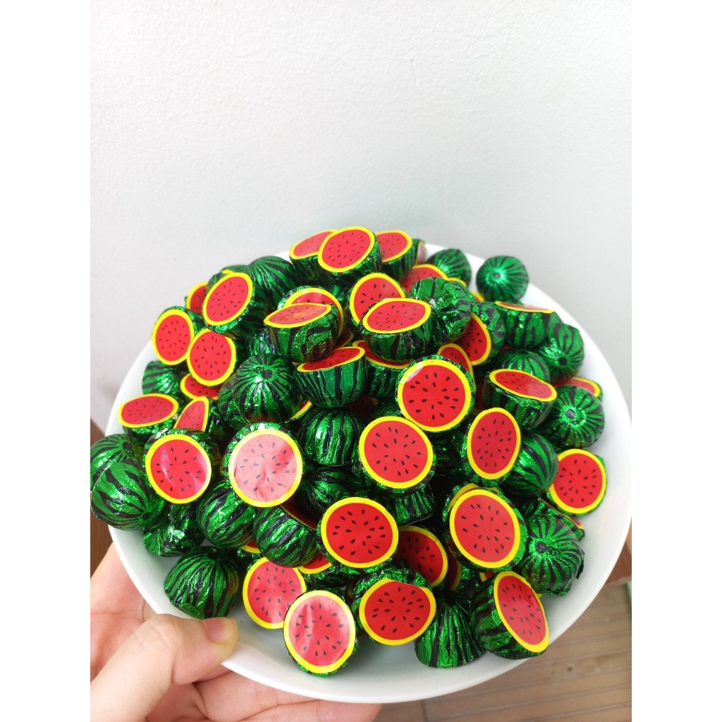 Socola dưa hấu túi 1KG Sô cô la hàng Việt Nam - Bánh kẹo Tết đồ ăn vặt