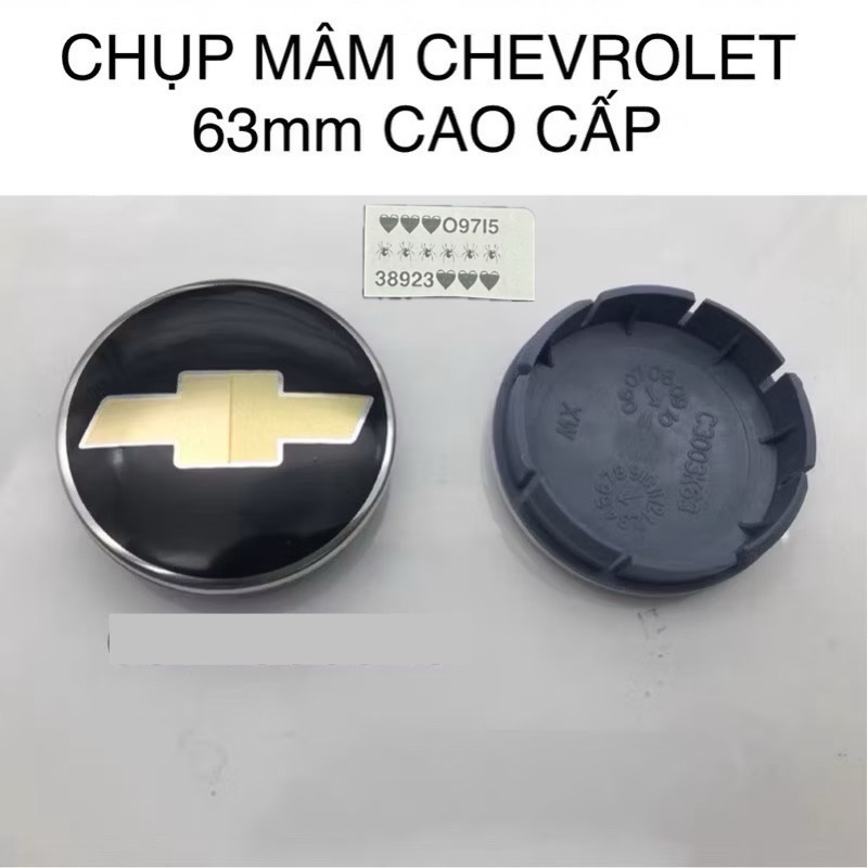CHỤP MÂM (lazang)CHEVROLET 63mm CAO CẤP, kèm ảnh thật