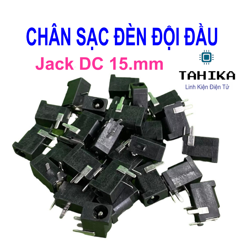 Combo 10 Chân sạc đèn pin - Đèn đội đầu loại nhỏ - linh kiện điện tử TAHIKA