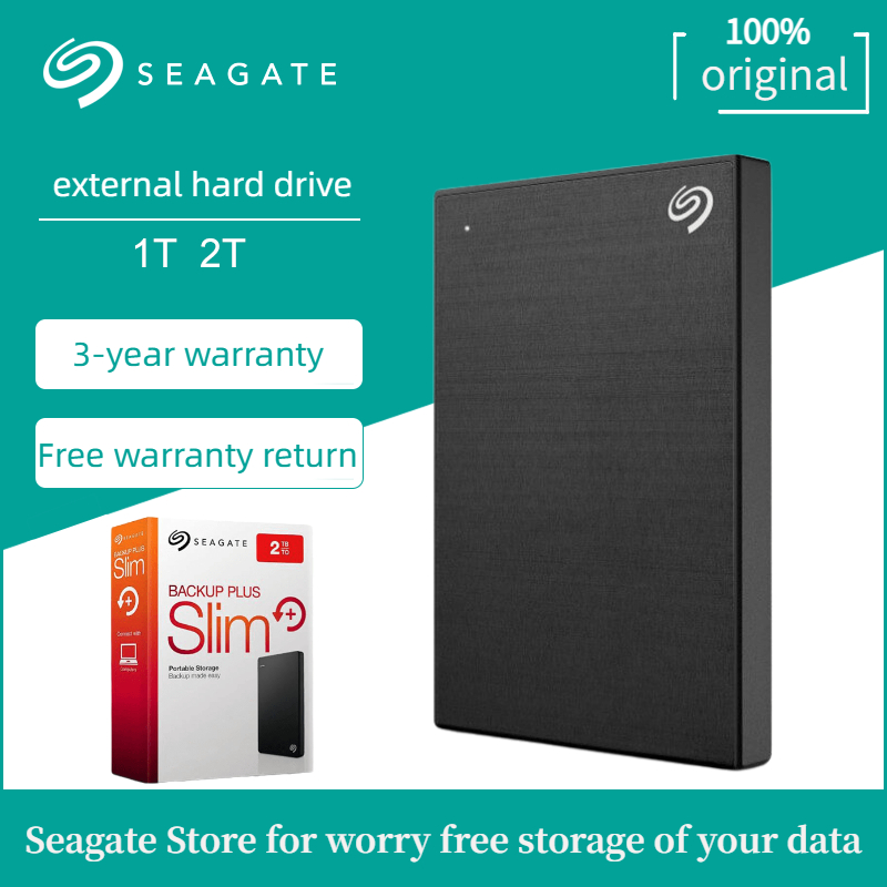 Seagate 1TB/2TB One Touch External Hard Drive with Password
