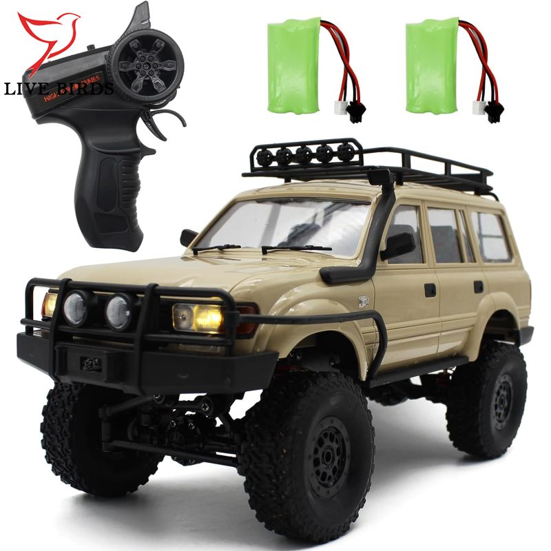 WPL C54-1 1:16 Remote Control Truck 2.4GHZ 4WD RC Rock Crawler Off Road Vehicle With Snorkel Hood And Luggage Rack For Boys Girls Birthday Gifts ราคา 2,003 บาท*ส่งฟรี