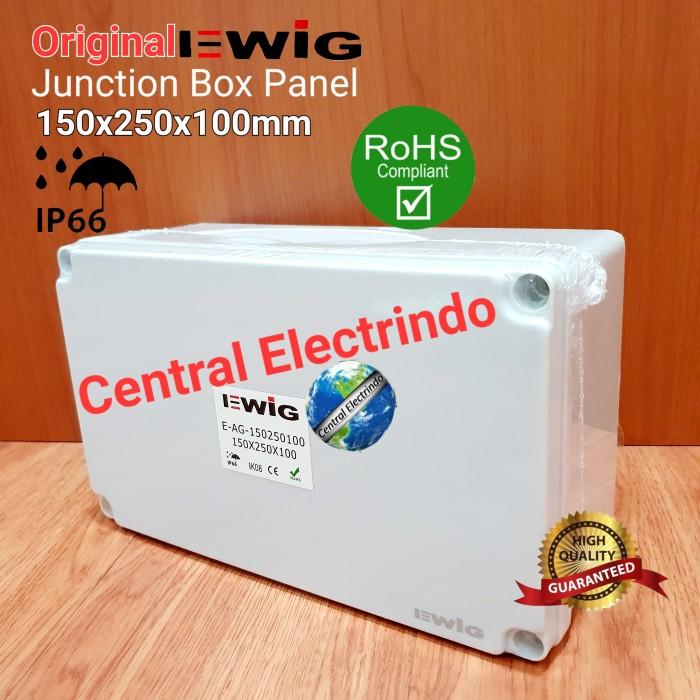 JUNCTION BOX AG 150×250×100MM BOX PANEL PLASTIK ABS EWIG POLOS IP66. - Elvoir Store Harga  189,400 Ringgit*Penghantaran Percuma