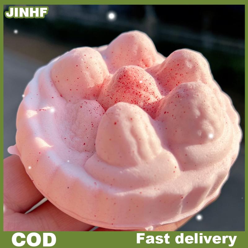 JINHF ก้อนนมเชอร์รี่สตรอเบอร์รี่ขนมปังเพิ่มขึ้นช้าขนมปังนุ่มบรรเทาความเครียดทางประสาทสัมผัสสำหรับบรรเทาความวิตกกังวลของขวัญ ADHD สำหรับเด็กผู้ใหญ่ ราคา 42 บาท*ส่งฟรี