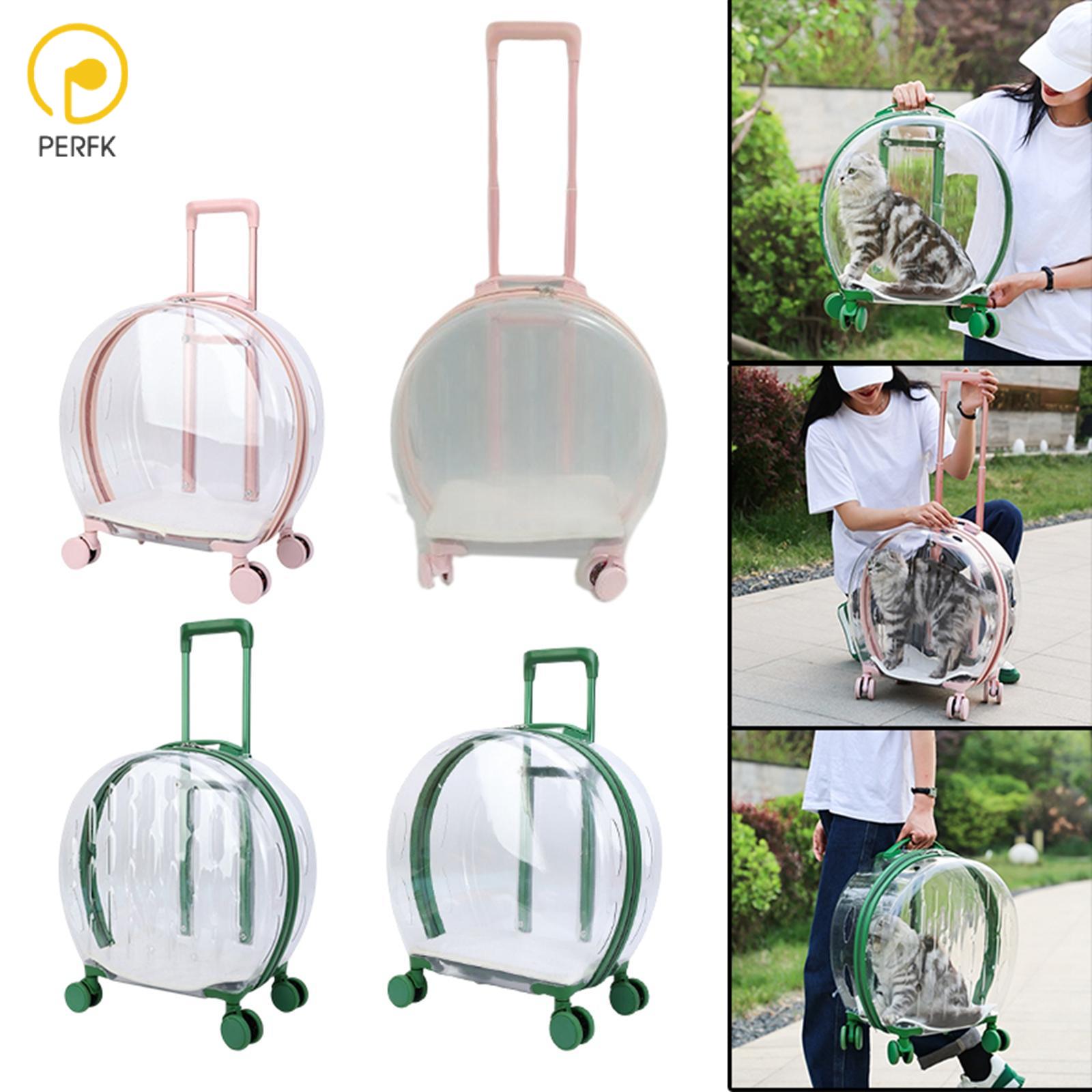Carry Bag Pet Trolley Case Carrier Cats Dogs Rolling Luggage Bag Breathable for Outdoor Walking Hiking Small Dog ราคา 5,545 บาท*ส่งฟรี