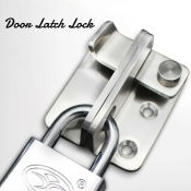 Stainless Steel Door Lock - Safety Padlock with Thicken Clasp