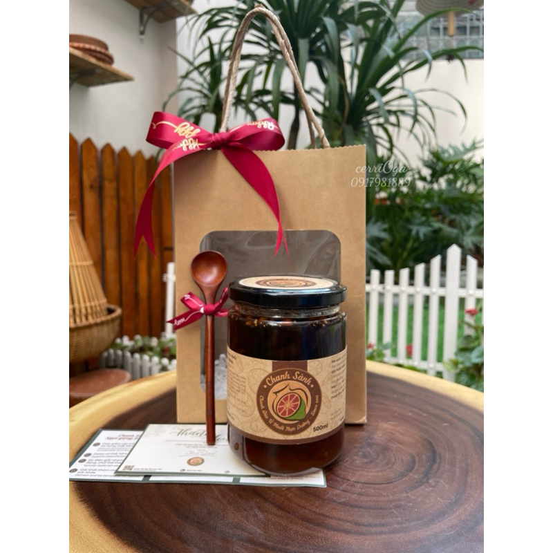 Quà tặng - Set Chanh Sành thìa gỗ