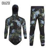 Men's Spearfishing Wetsuit: Neoprene Camouflage Diving Suit (Brand Name