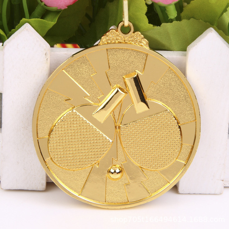 6.5CM Table Tennis Medals Gold Foil Making Games Medals