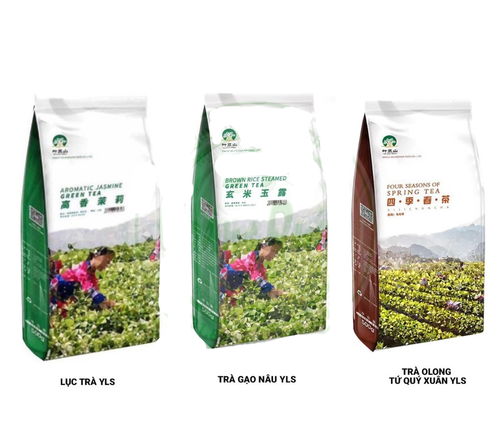 Lục trà, trà gạo rang , olong Yelanshan Đài Loan 500g