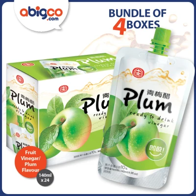 [Abigco] Shih-Chuan Fruit Vinegar/ Plum Flavour/ 6 x 140ml (Bundle of 4)