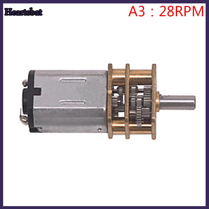 [Heartsbat] Micro N20 Bánh Động Cơ Tốc Độ Chậm Kim Loại Hộp Số Giảm Tốc Động Cơ Điện Tự Làm Đồ Chơi - 6